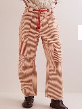 We the free striped moxie barrel jeans